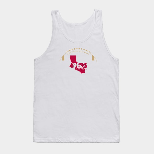 San Francisco 49ers Tank Top by Crome Studio